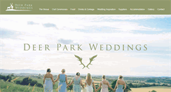 Desktop Screenshot of deerparkweddings.co.uk